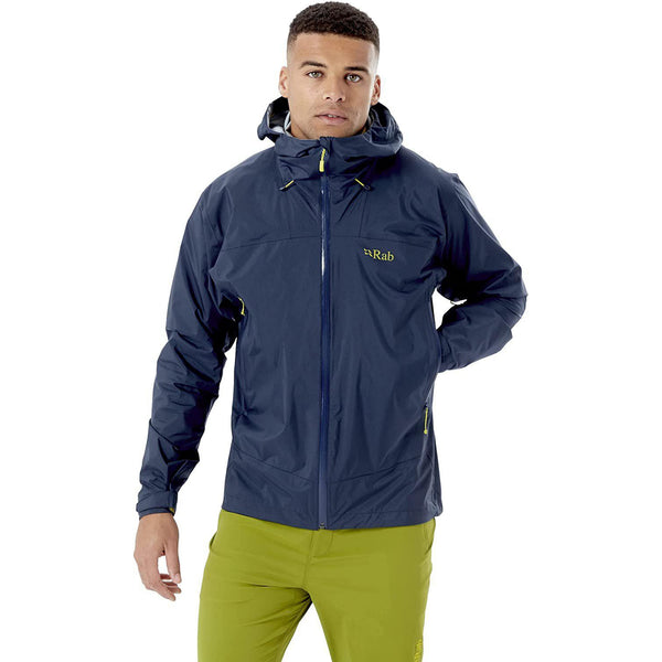 Rab Men's Downpour Plus 2.0 Waterproof Breathable Jacket for Hiking and Climbing